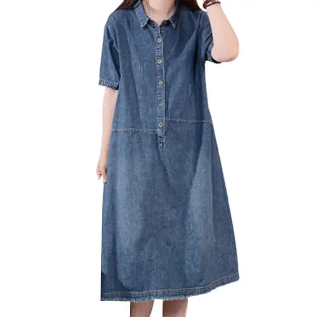 Serenity Chic Casual Losse Lange Maxi Sundress