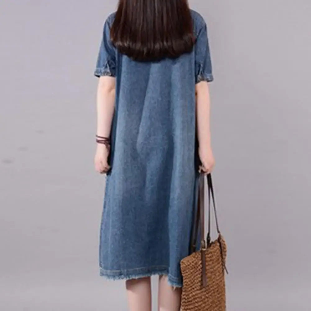 Serenity Chic Casual Losse Lange Maxi Sundress