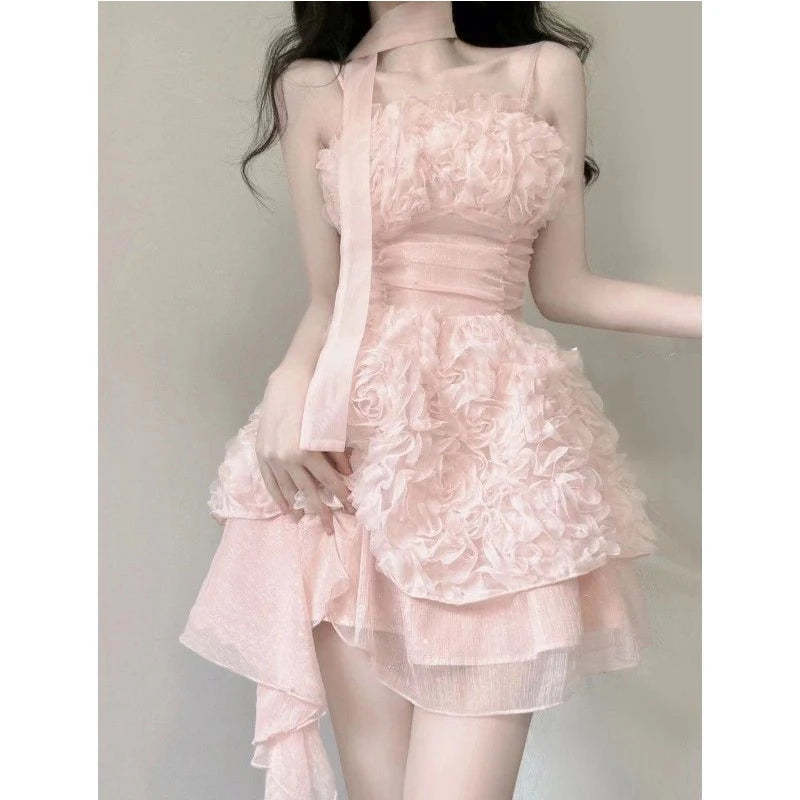 Radiant Fashion Chiffon Halter Dress