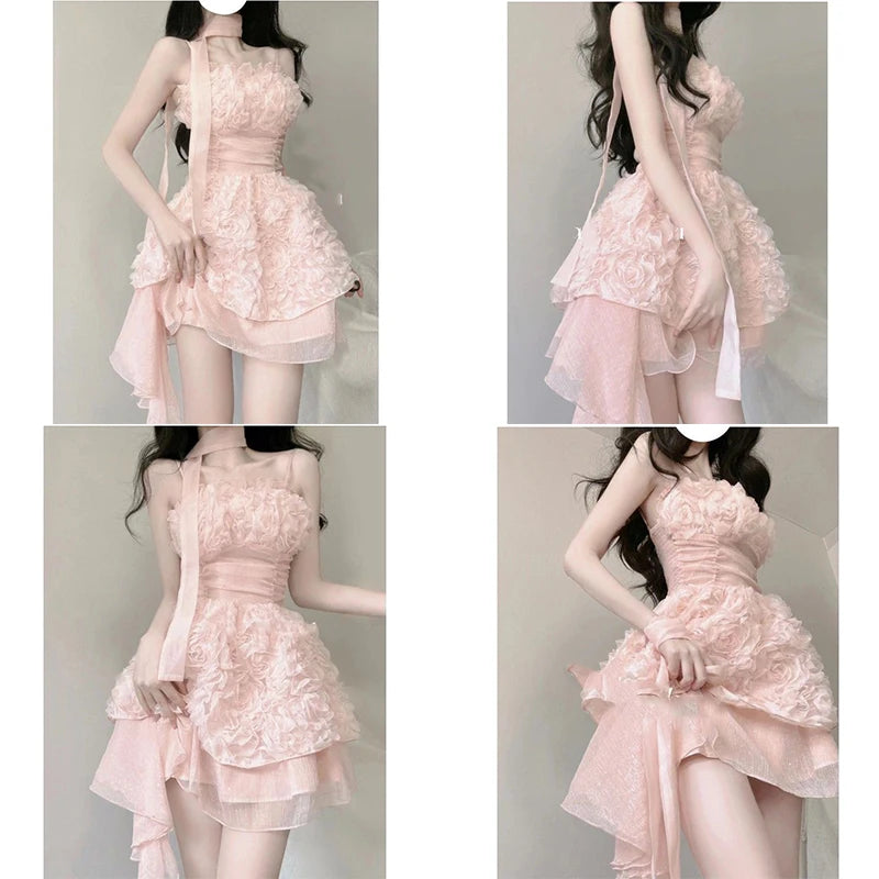 Radiant Fashion Chiffon Halter Dress