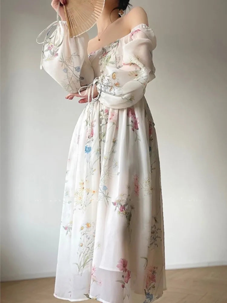 LunaBelle Abito da sera con fiori