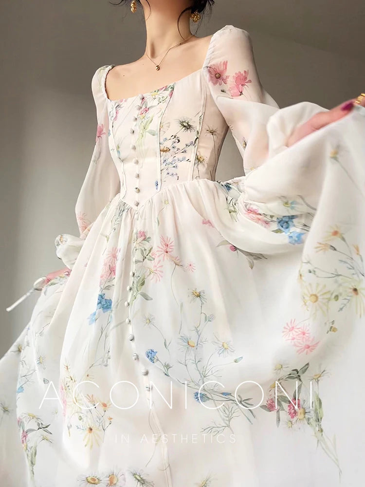 LunaBelle Abito da sera con fiori