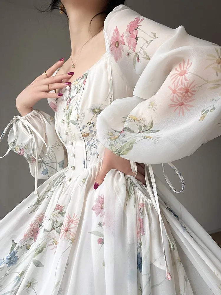 LunaBelle Abito da sera con fiori