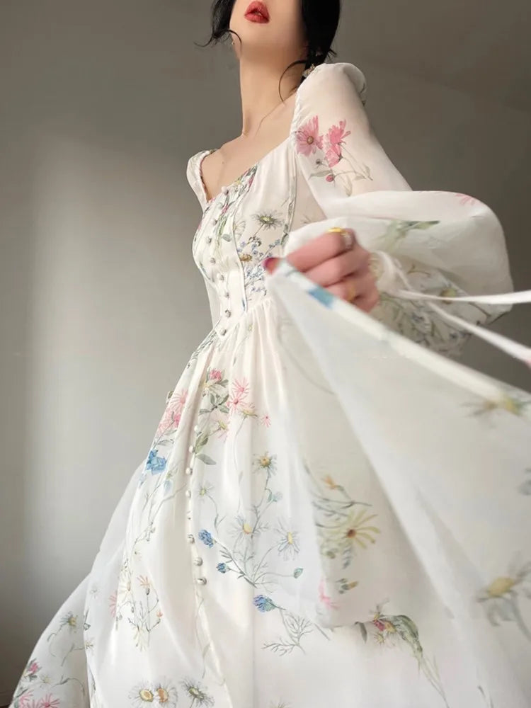 LunaBelle Abito da sera con fiori