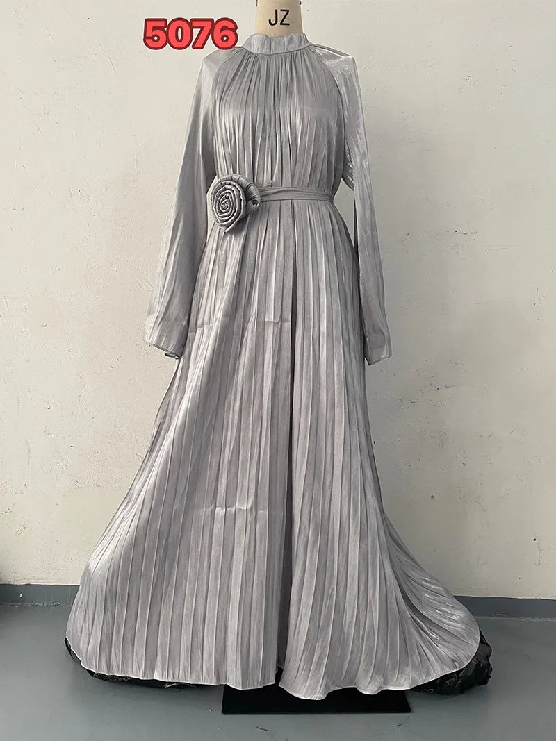 Maravilla elegante Maxikleid mit Falten und Blumenmuster