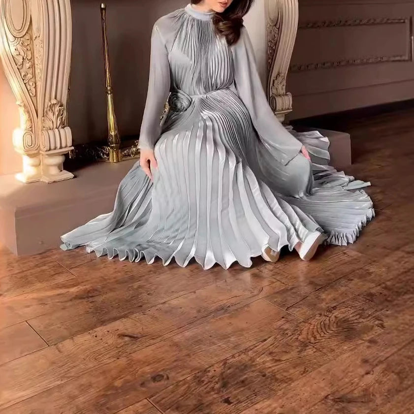 Maravilla elegante Maxikleid mit Falten und Blumenmuster