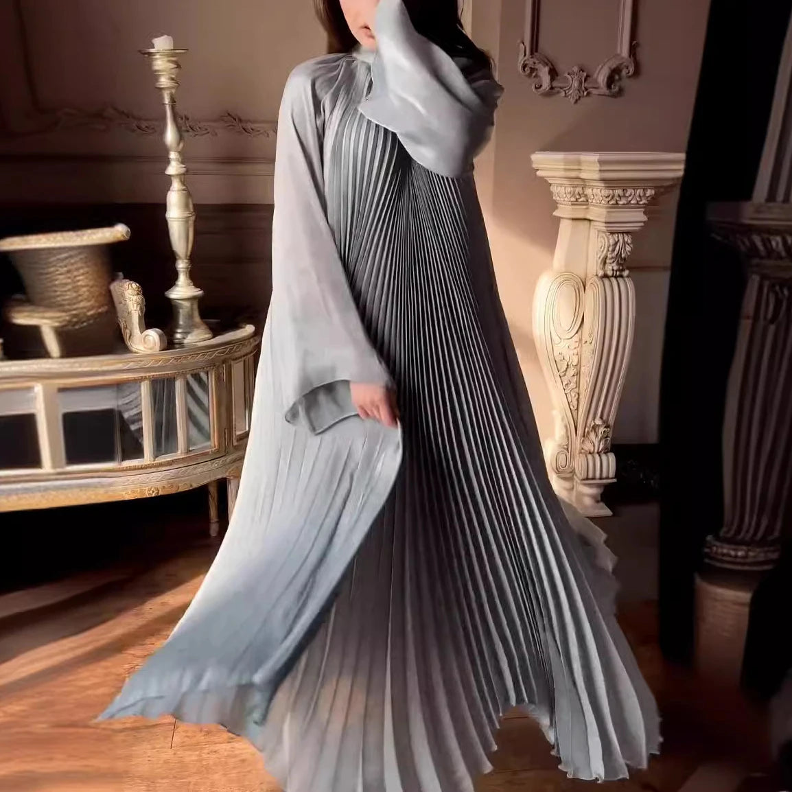 Maravilla elegante Maxikleid mit Falten und Blumenmuster