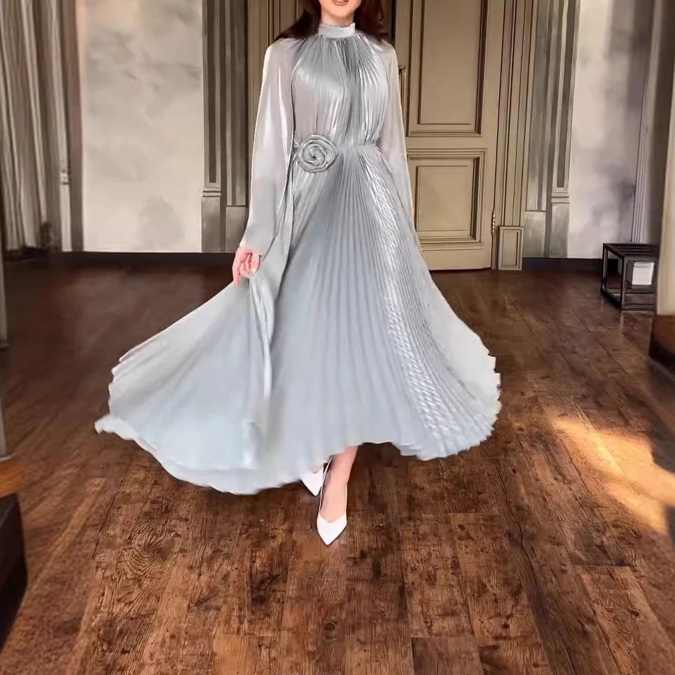 Maravilla elegante Maxikleid mit Falten und Blumenmuster