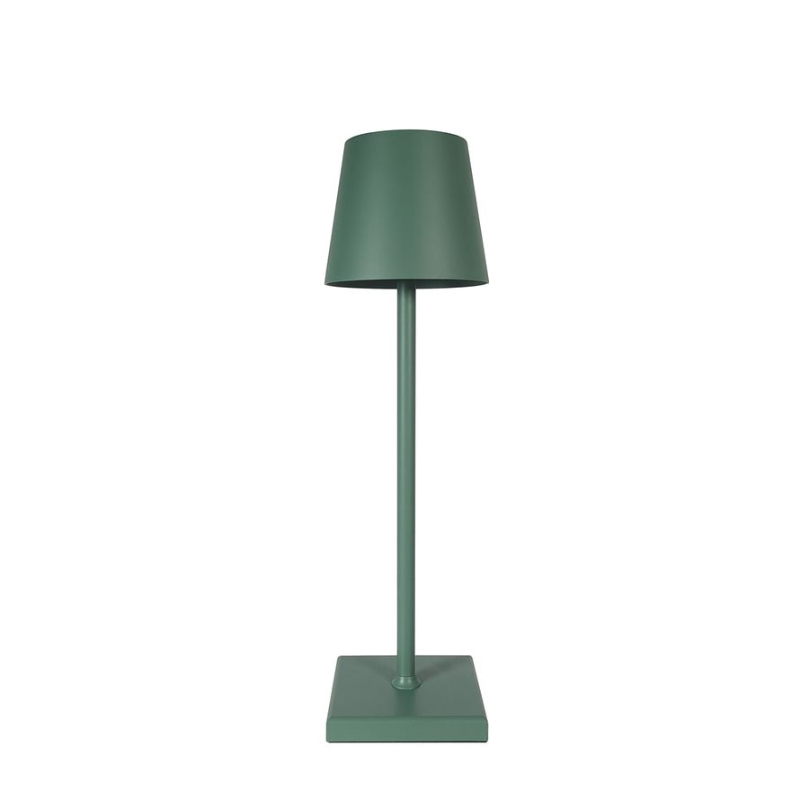 GlowEase draadloze tafellamp in groen, met een strak en modern design, ideaal voor het verlichten van elke ruimte met een vleugje stijl.