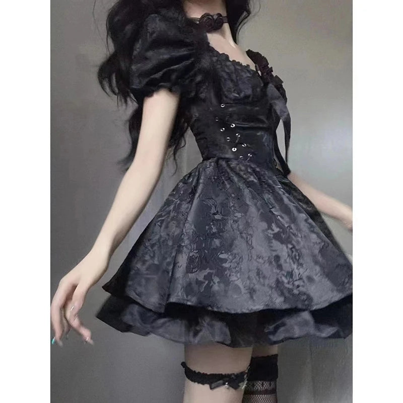 Luna Black Mini Dress for Stylish Nights