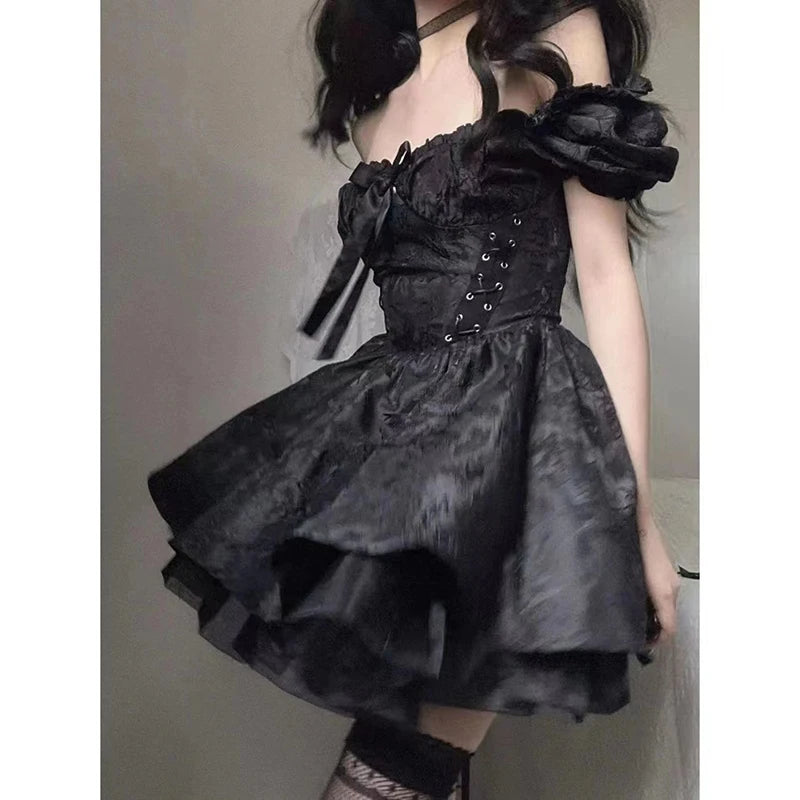 Luna Black Mini Dress for Stylish Nights