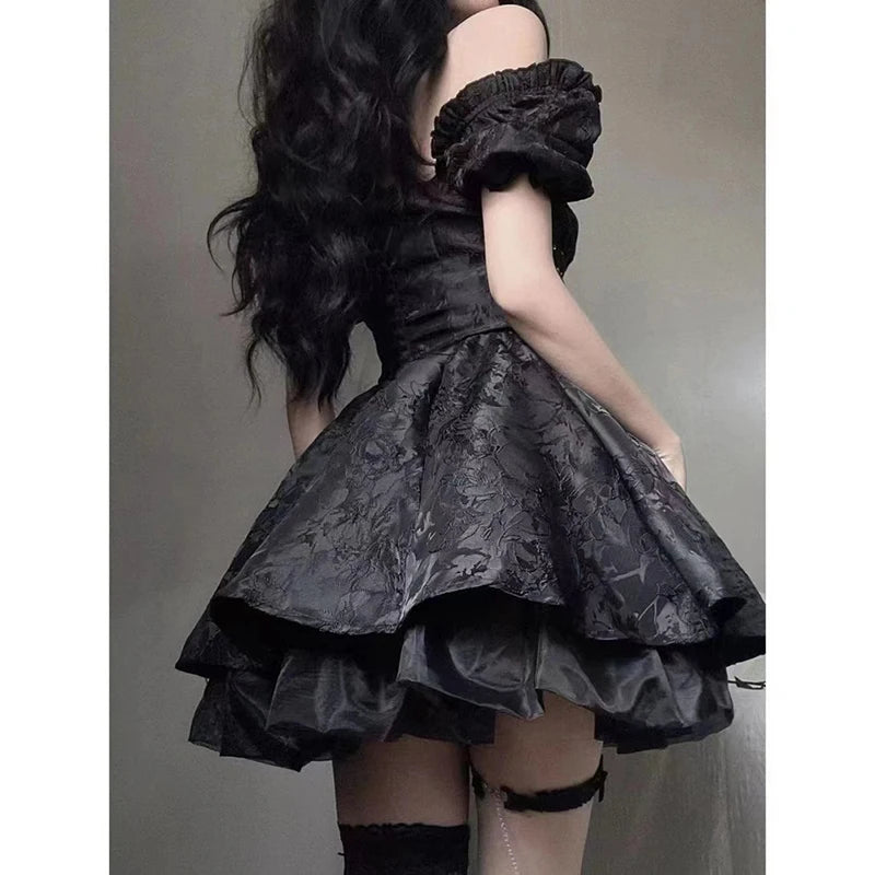 Luna Black Mini Dress for Stylish Nights