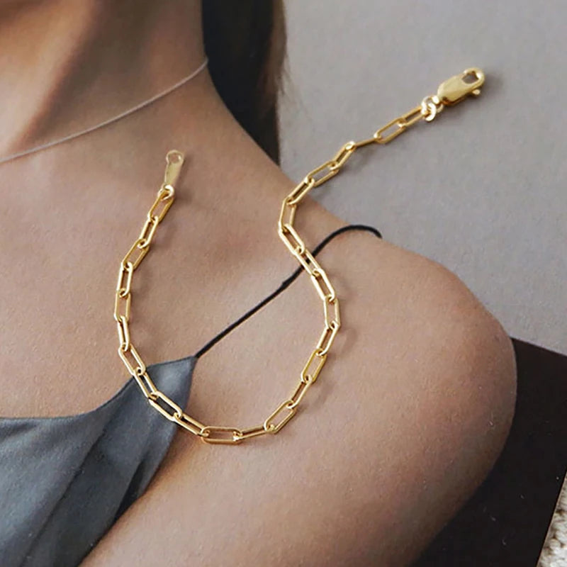 Luxe 18K Gouden Ovale Armband van Gra