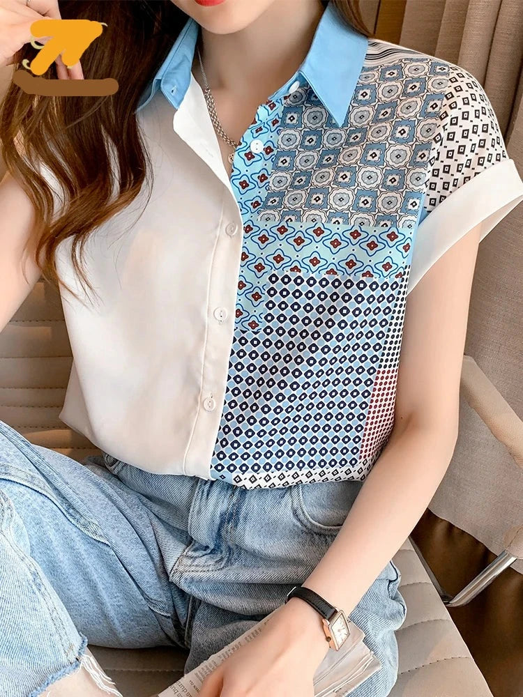Blouse de travail colorée et élégante pour femmes