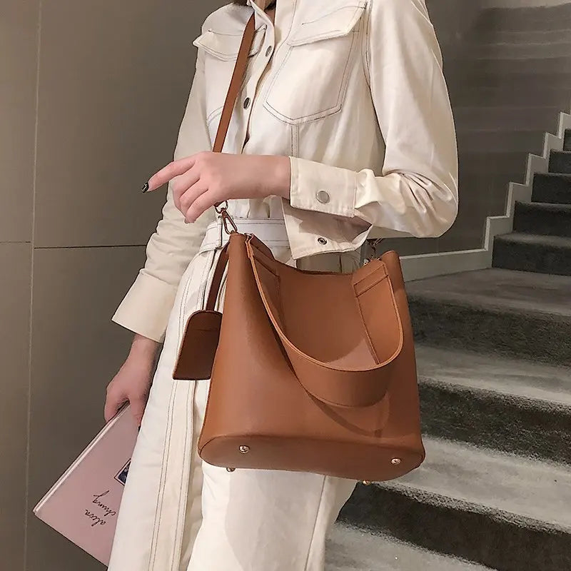 Damenmode Stilvolle Zweiteilige Taschenset