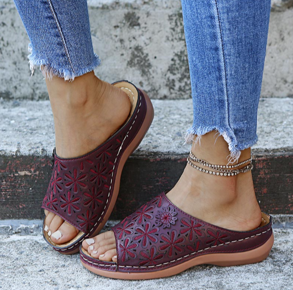 Velanora - Orthopedische Sandalen met Borduurwerk