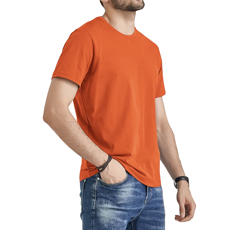 Noor | T-shirt unisex base con maniche lunghe | Arancione