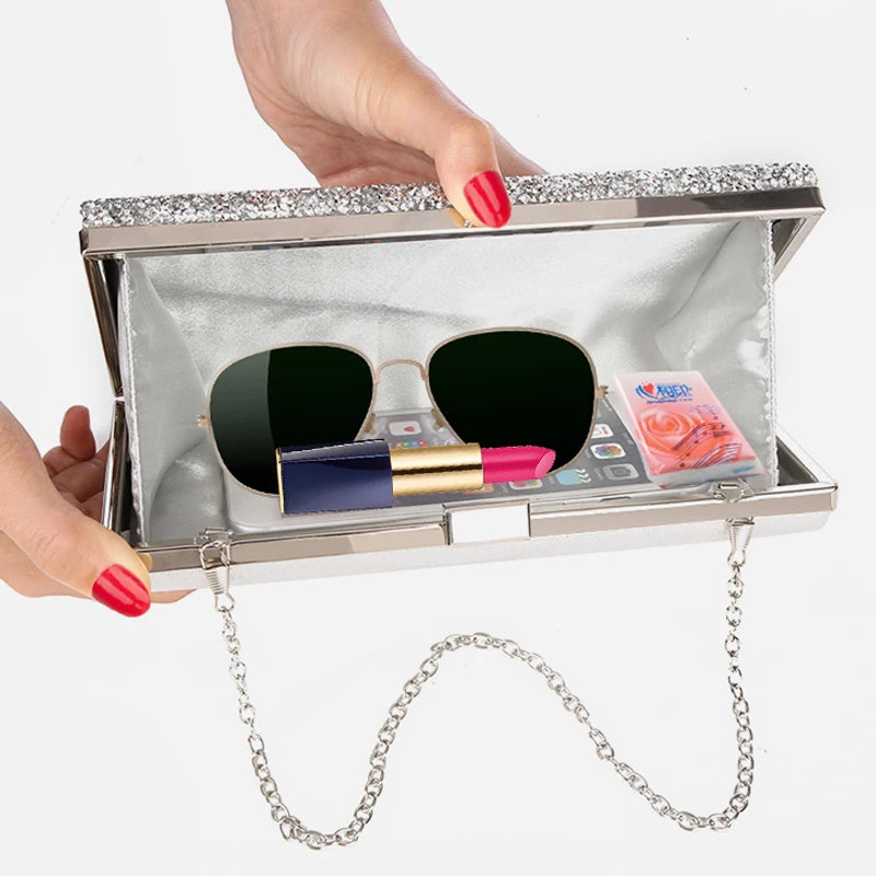 Stella Luxe Clutch Diamante