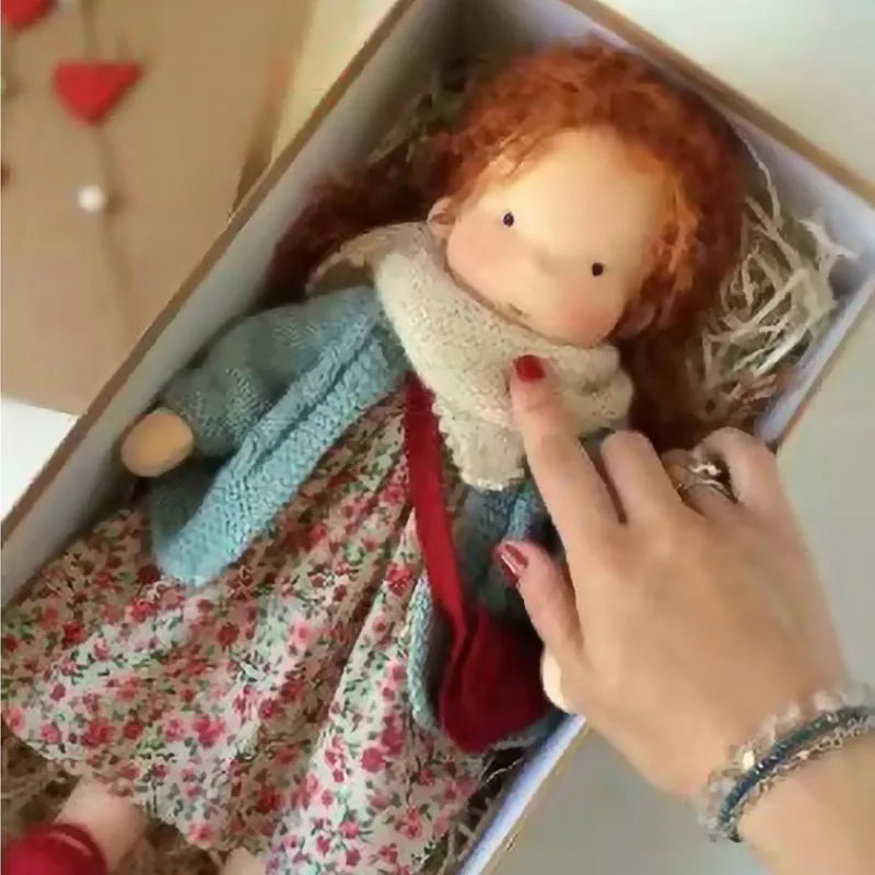 Handgemaakte Knuffel Pop van Zacht Katoen
