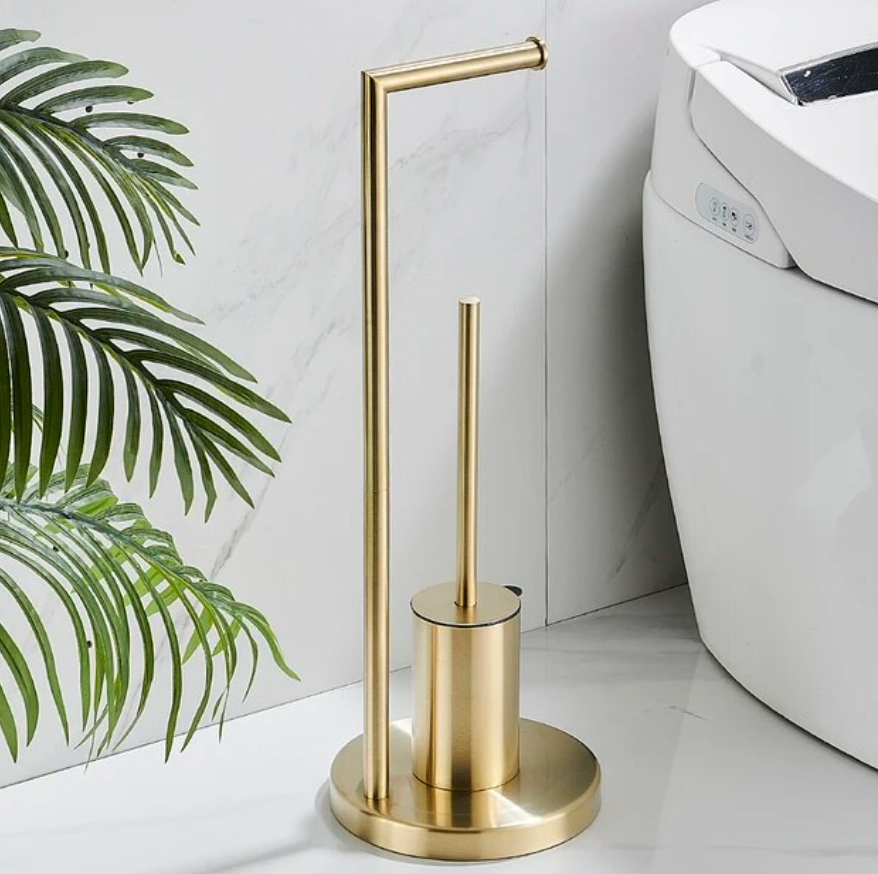 Harlox | Toiletrolhouder met borstel