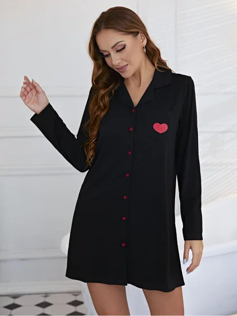Hartenliefde Pyjama Kleid für stilvollen Nachtschlaf