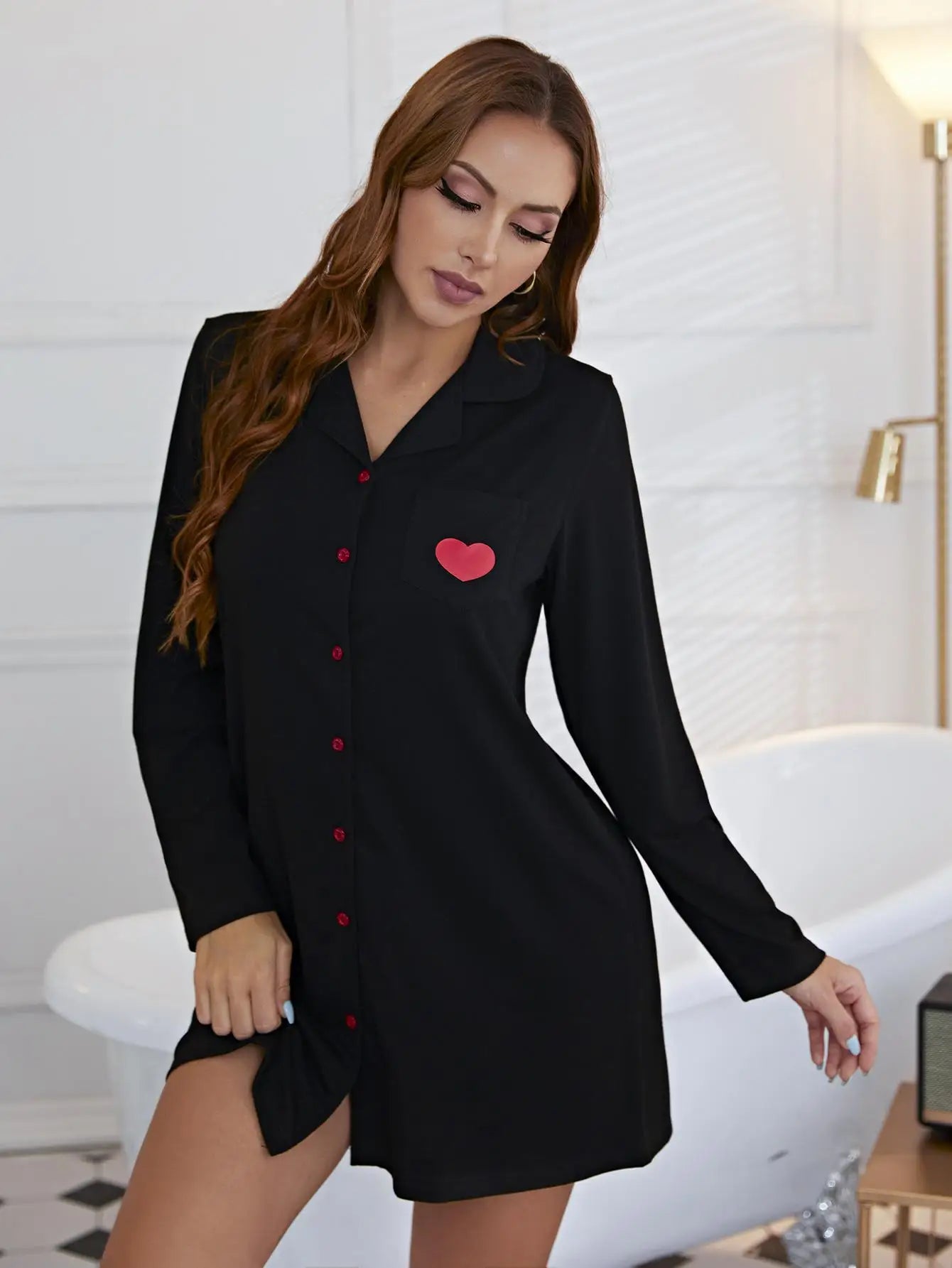 Hartenliefde Pyjama Kleid für stilvollen Nachtschlaf