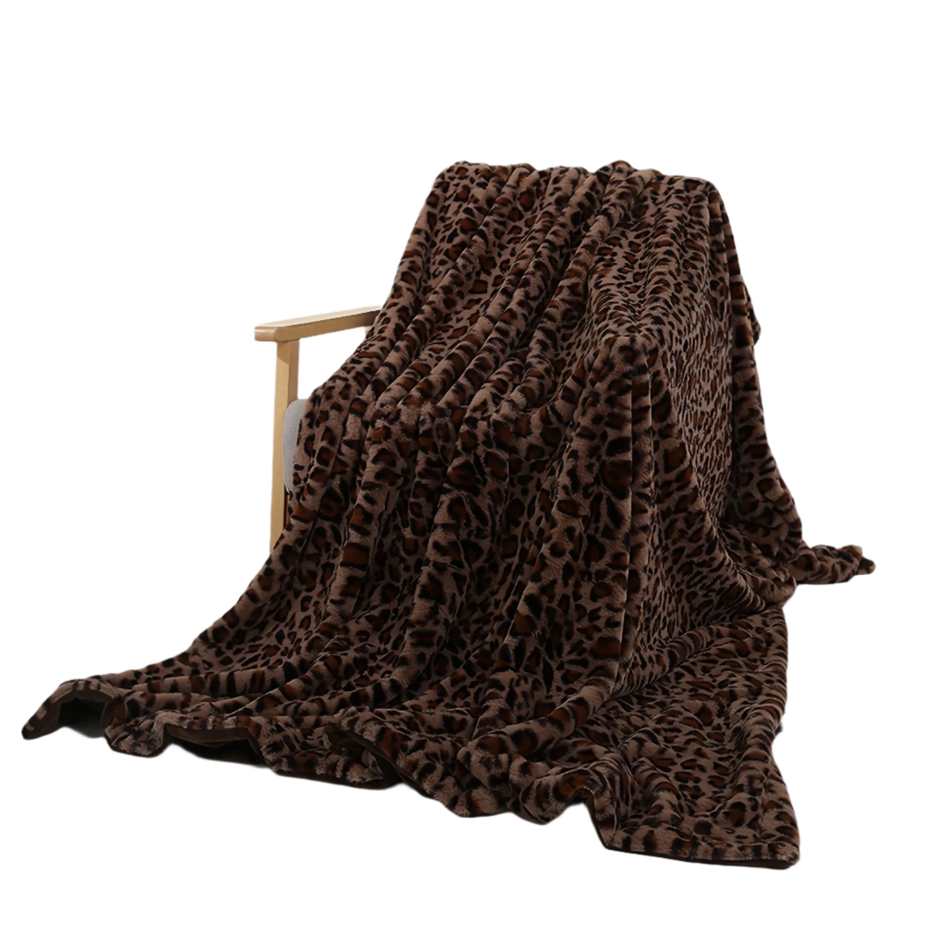 Haven | Luipaardprint | Fleece Deken