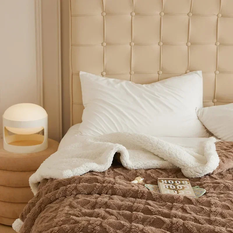 Havenloft | Koraal Fluwelen | Deken