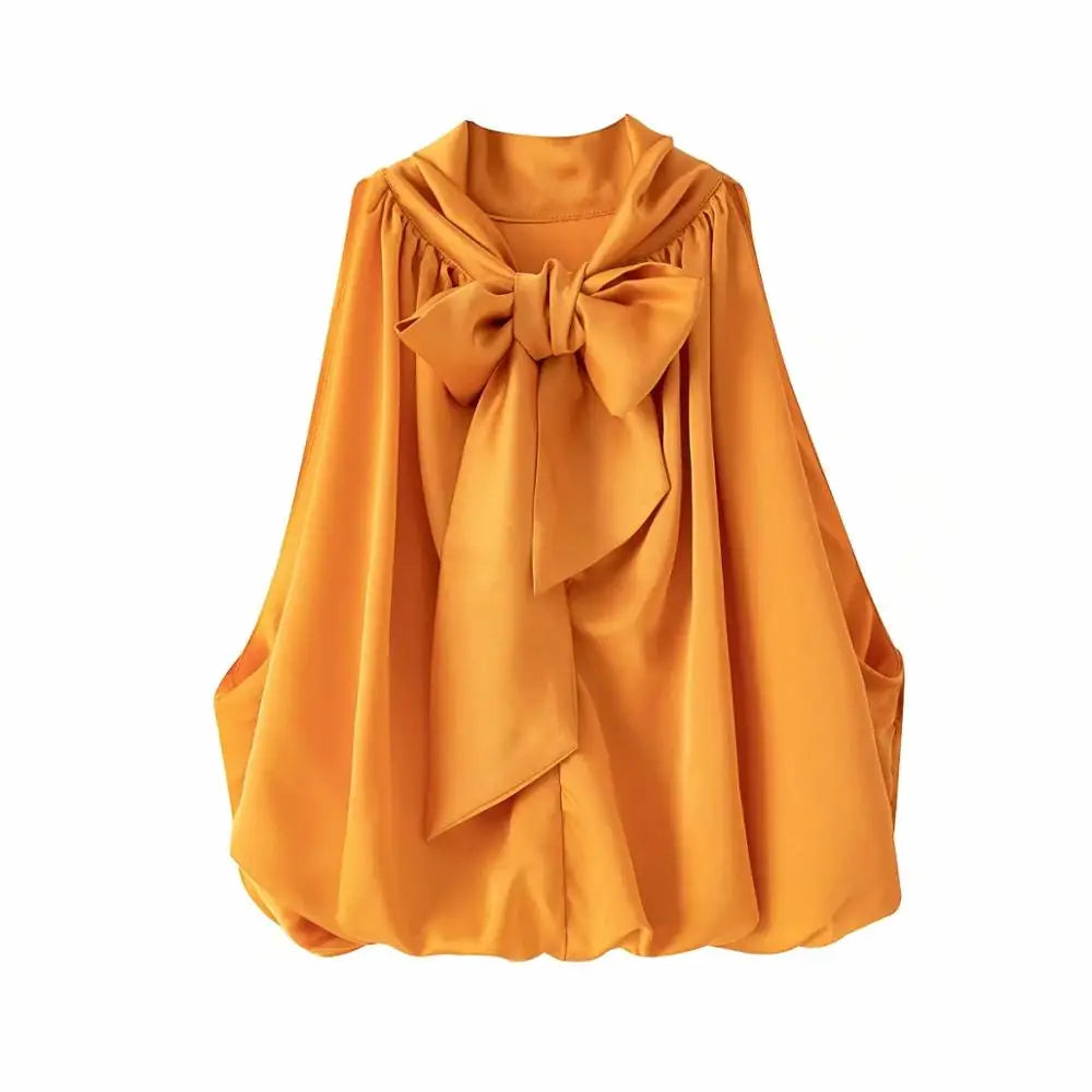 Selina | Sexy bauchfreies Neckholder-Top für Damen | Orange