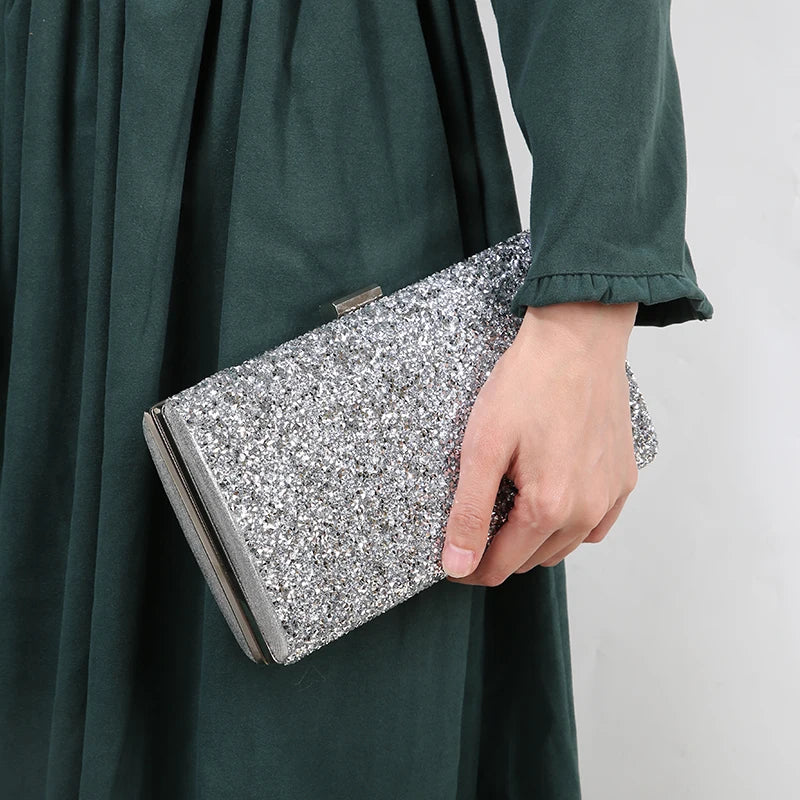 Stella Luxe Clutch Diamante