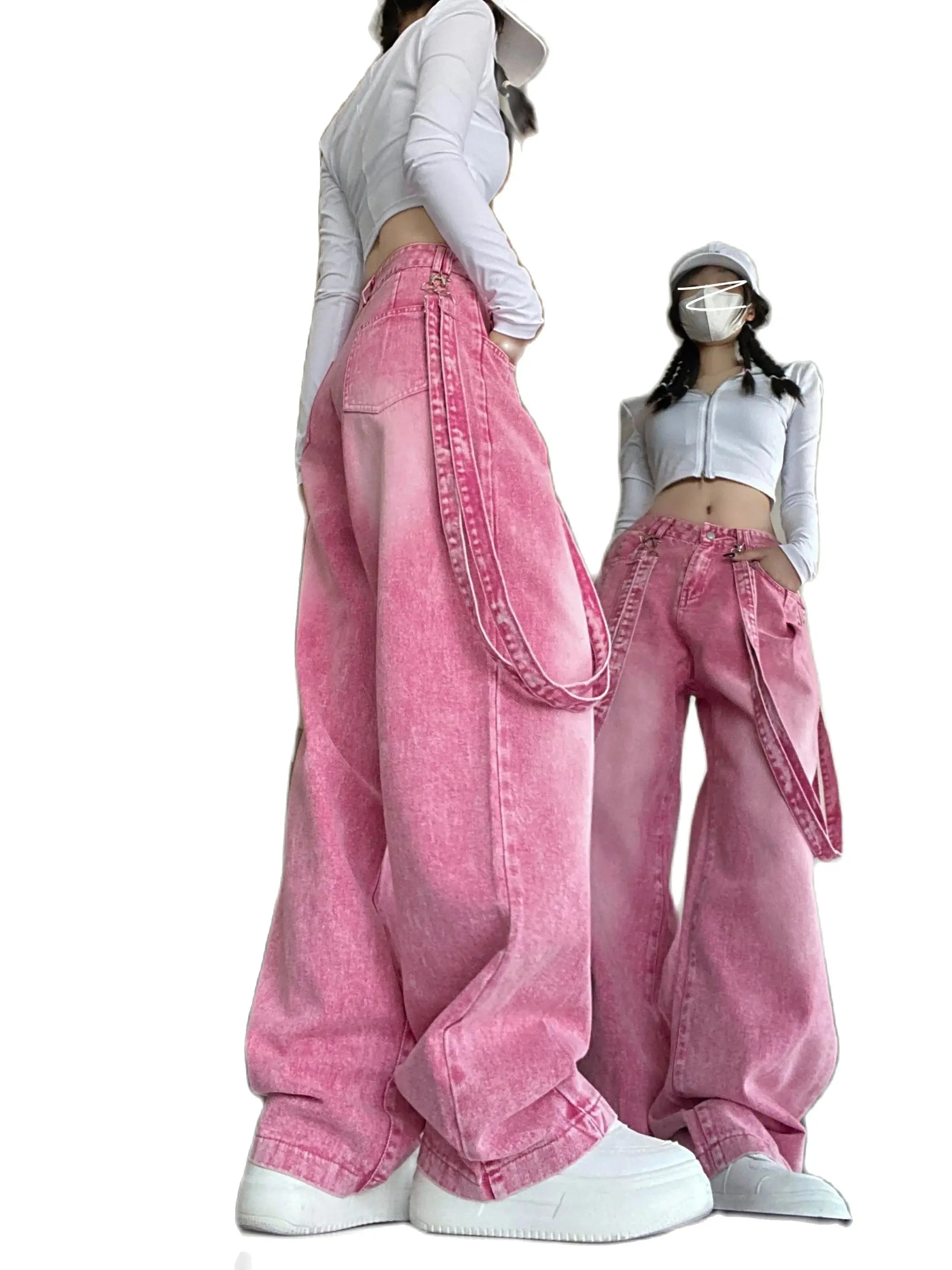 Pantalón de mezclilla de otoño con recortes para mujeres