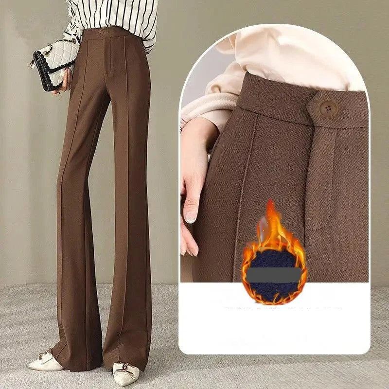 StyleSway Pantalón Acampanado Otoño Invierno