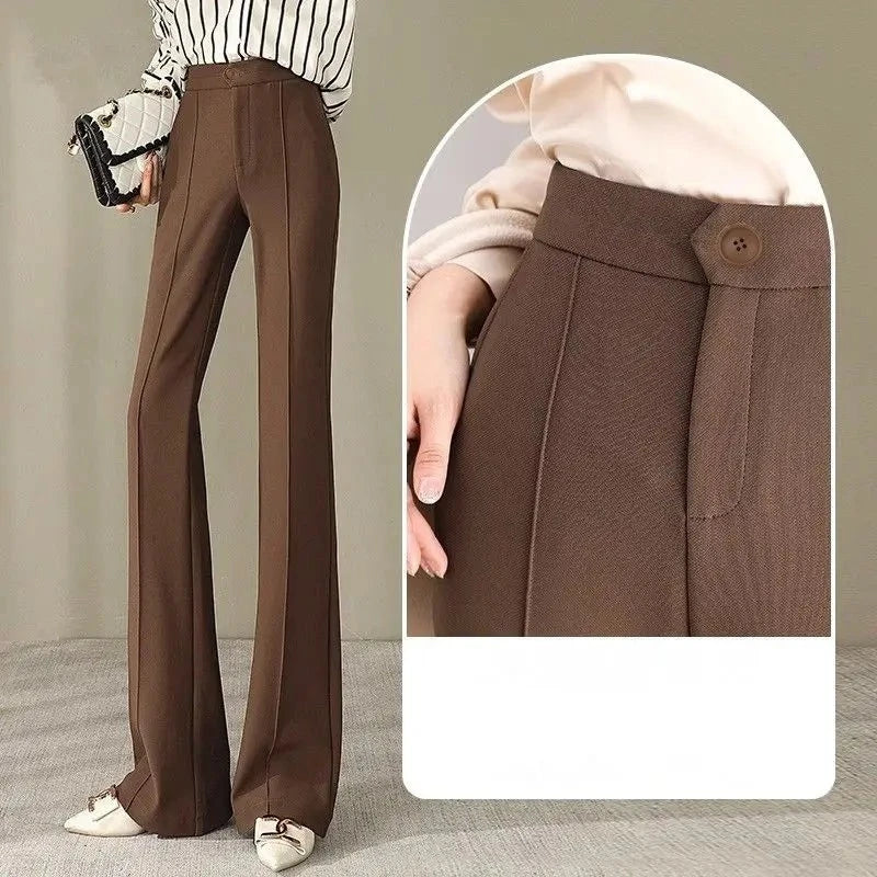 StyleSway Pantalón Acampanado Otoño Invierno