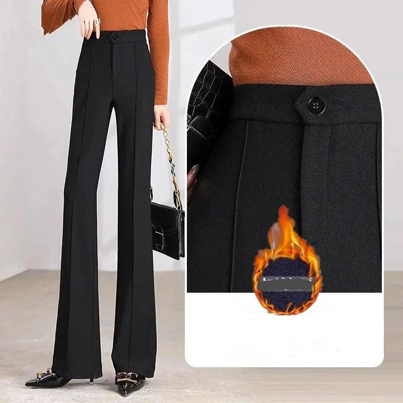 StyleSway Pantalón Acampanado Otoño Invierno