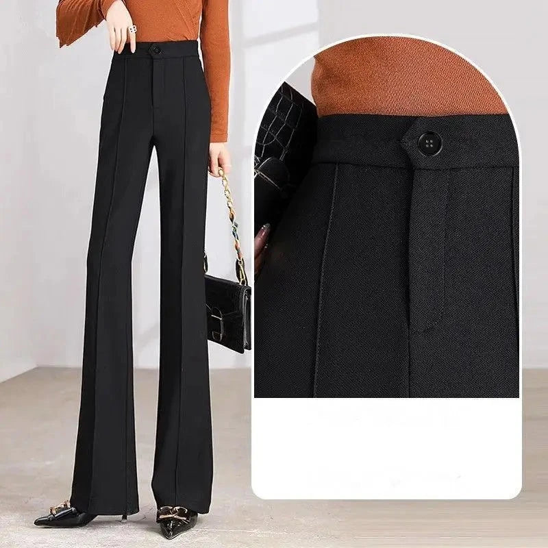 StyleSway Pantalón Acampanado Otoño Invierno