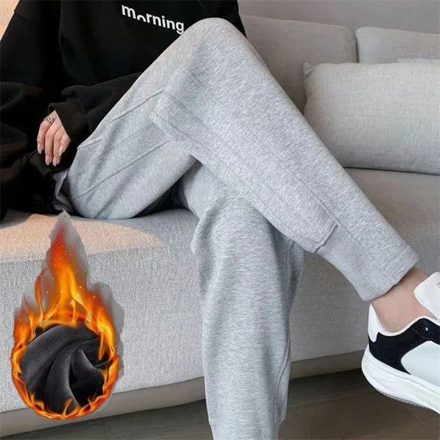 WinterWarm Automne Hiver 2024 Pantalon en molleton pelucheux