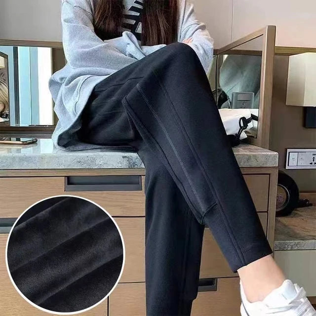 WinterWarm Automne Hiver 2024 Pantalon en molleton pelucheux