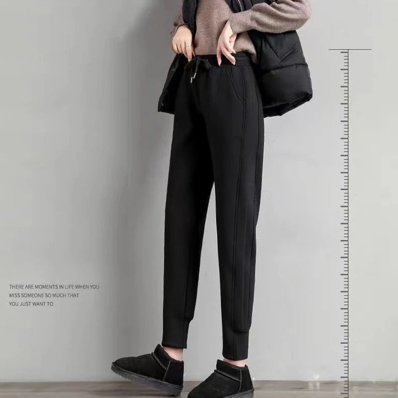 WinterWarm Automne Hiver 2024 Pantalon en molleton pelucheux