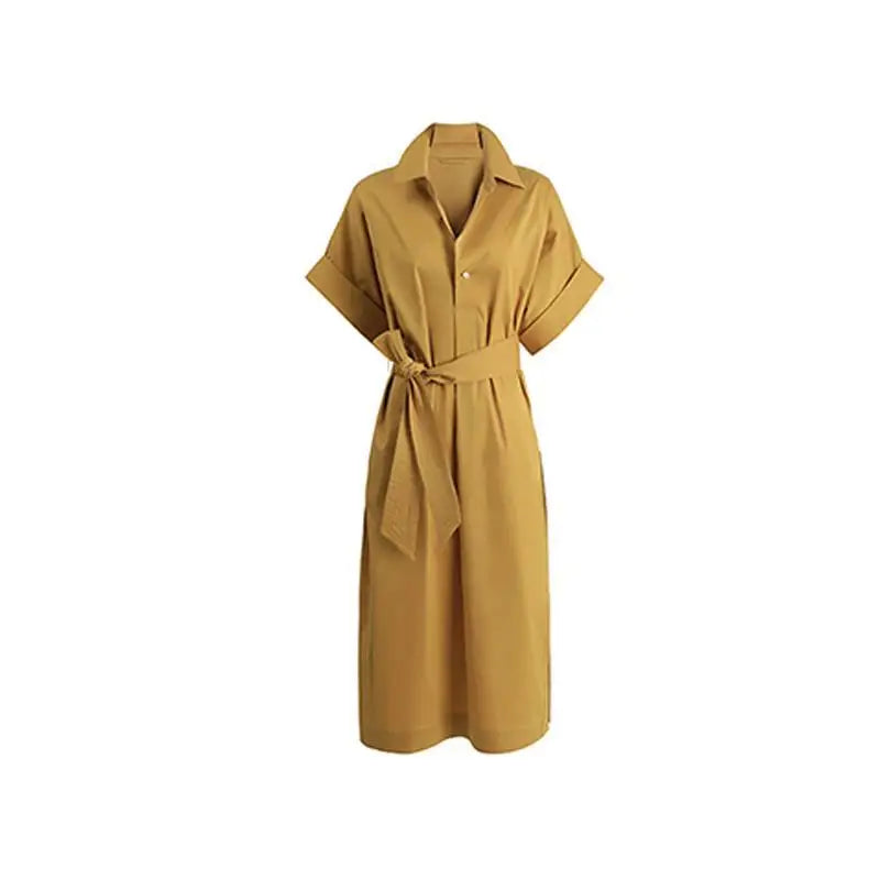 French Elegance Short Sleeve Dress with Partial Lace Waist