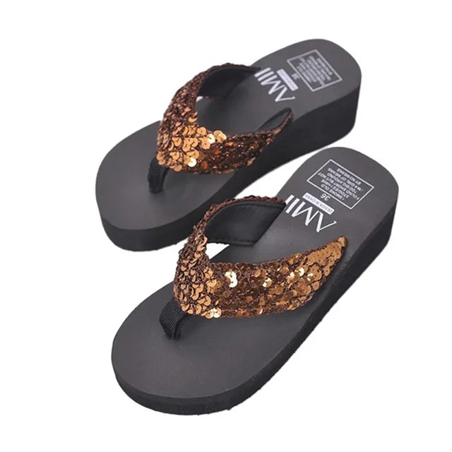 Eleganza Stijlvolle Zomerse Hoge Hakken Slippers