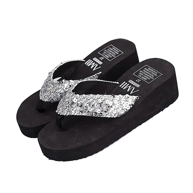 Eleganza Stijlvolle Zomerse Hoge Hakken Slippers