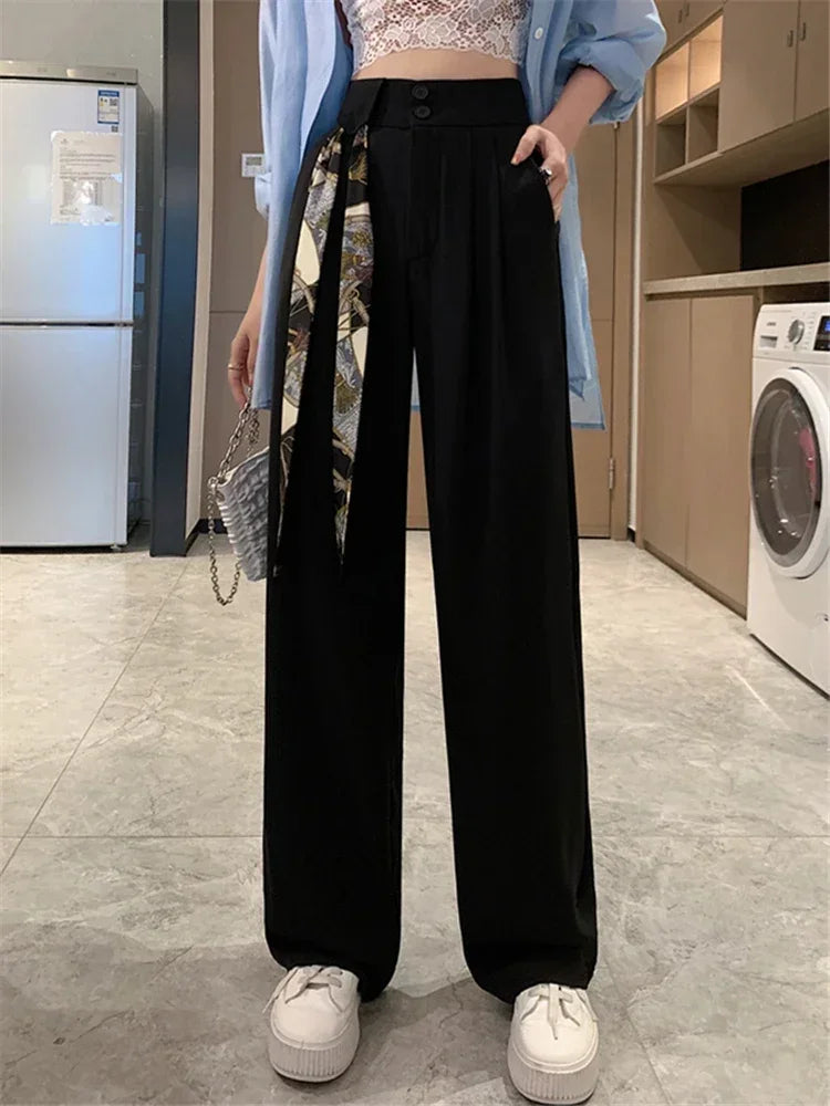JunoBelle elegante pantalón de traje blanco