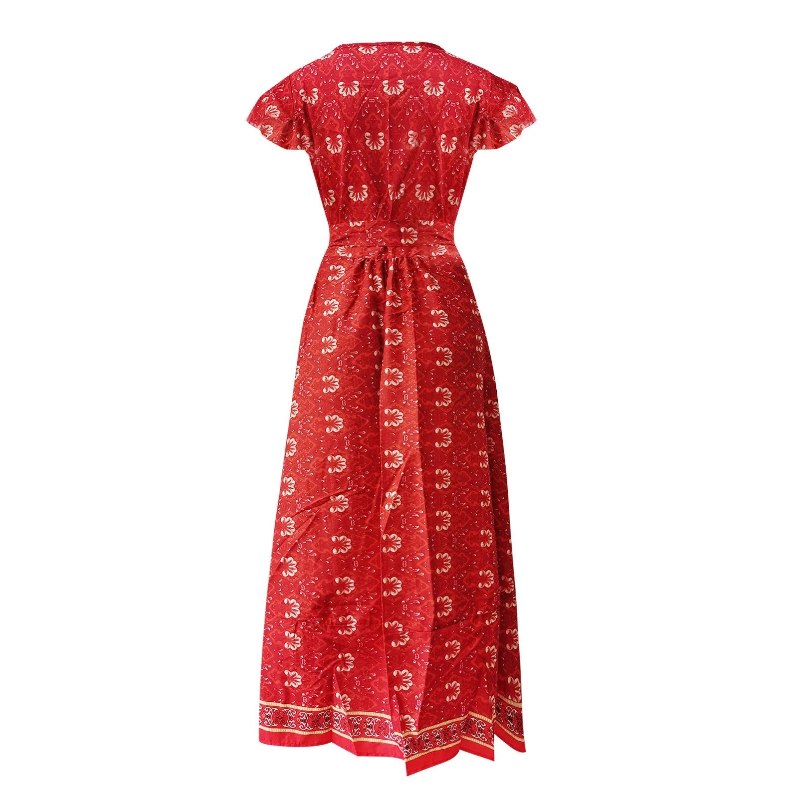 Betoverende Zomerfeestjurk met Superplie V-Hals voor Dames