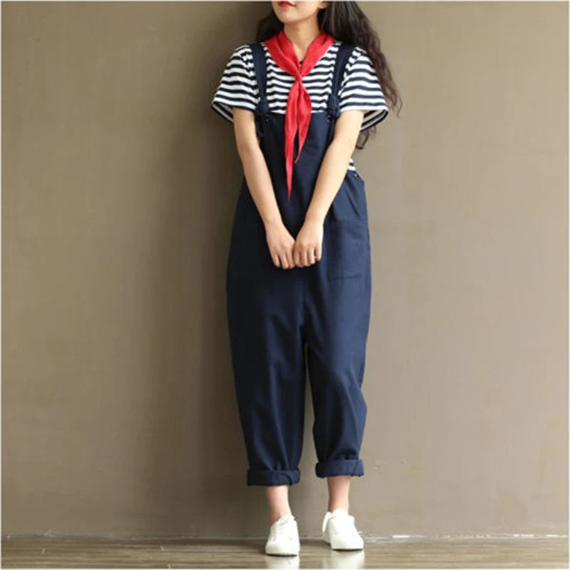 Stylish Chic Loose Solid Jumpsuit for Women