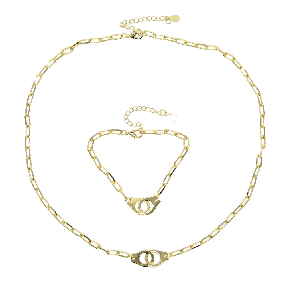 Stoere Hot Handboeien Hanger Ketting