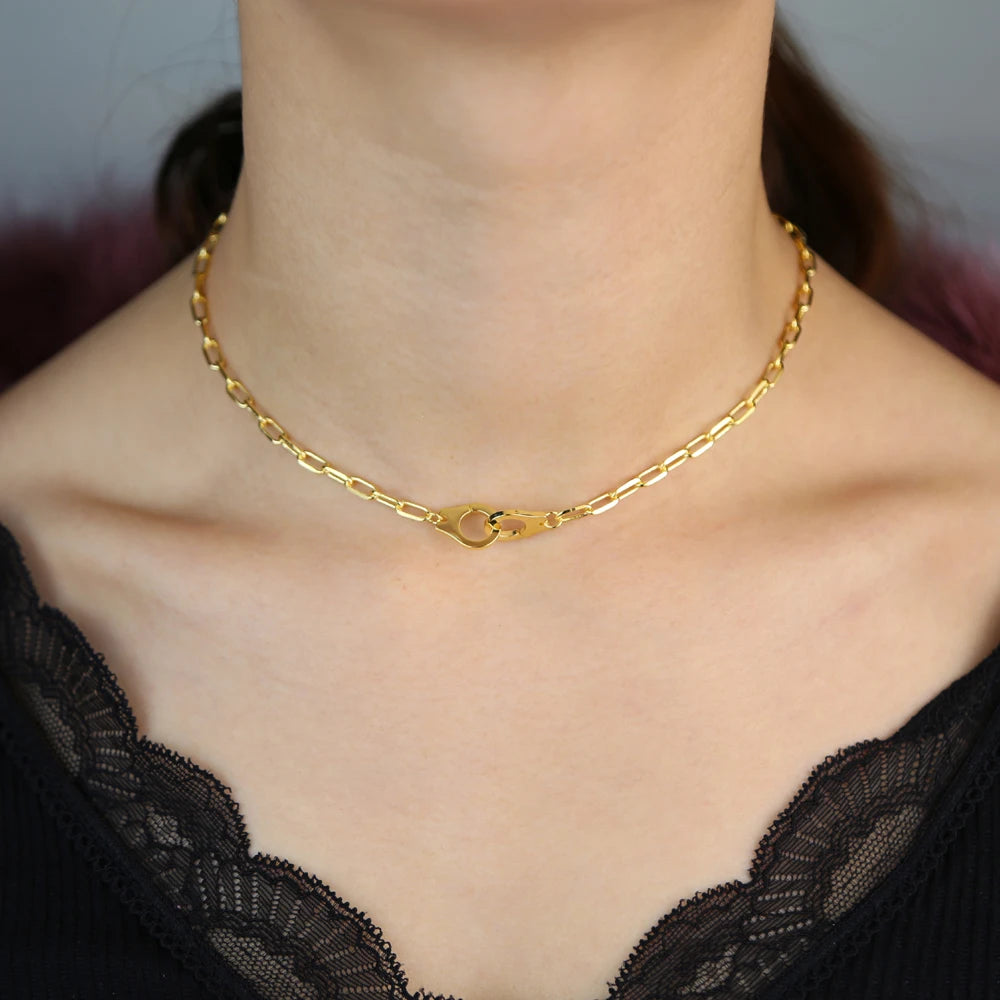 Stoere Hot Handboeien Hanger Ketting