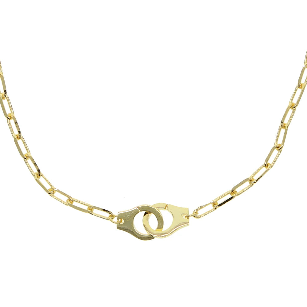 Stoere Hot Handboeien Hanger Ketting