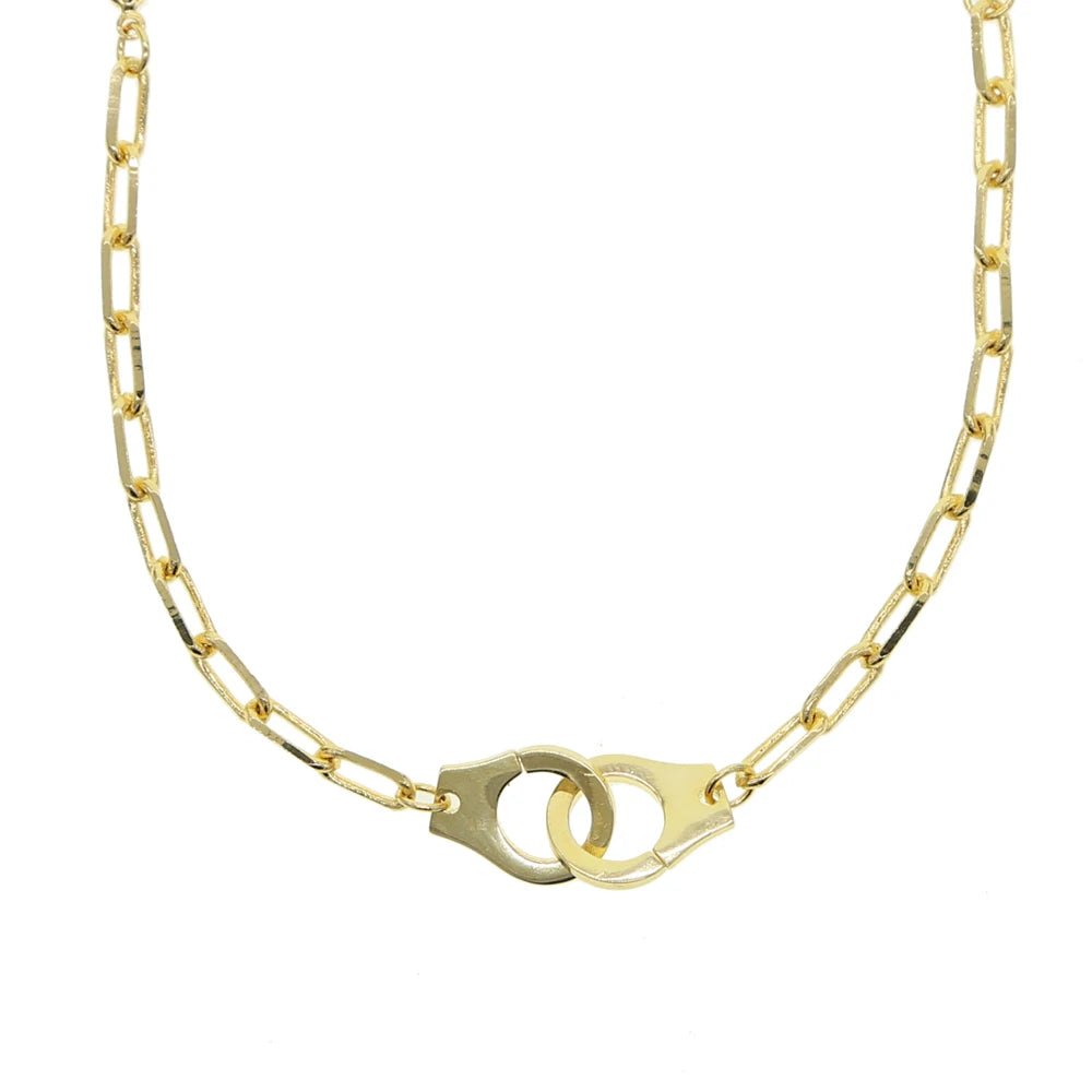 Stoere Hot Handboeien Hanger Ketting