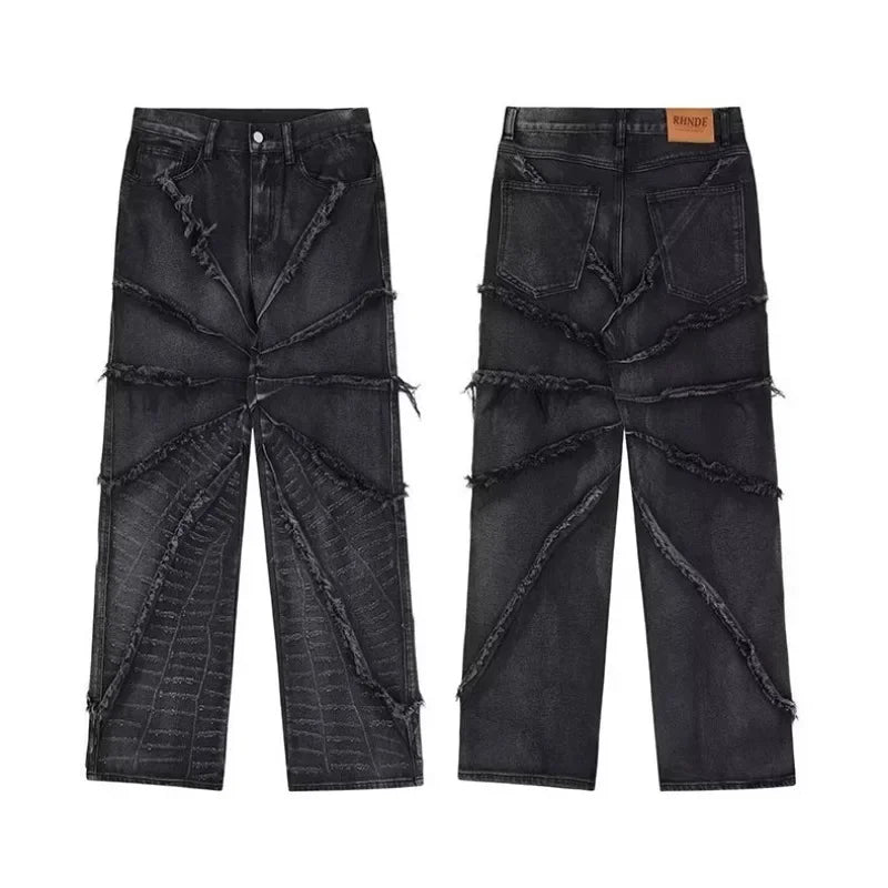 Houzhou Punk Black Jeans