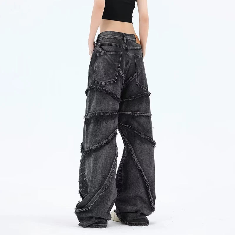 Houzhou Punk Black Jeans